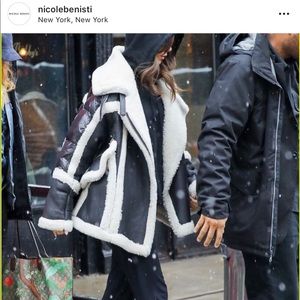 Nicole Benisti Montaigne Shearling Puffer Coat